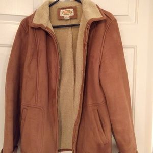 Talbot's tan suede jacket